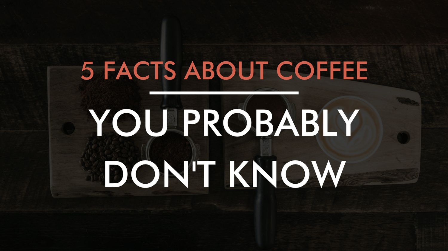 5 Facts About Coffee That You Probably Didn't Know