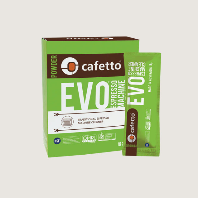 Cafetto EVO espresso machine cleaner - 12 sachets of 5g each in green packaging